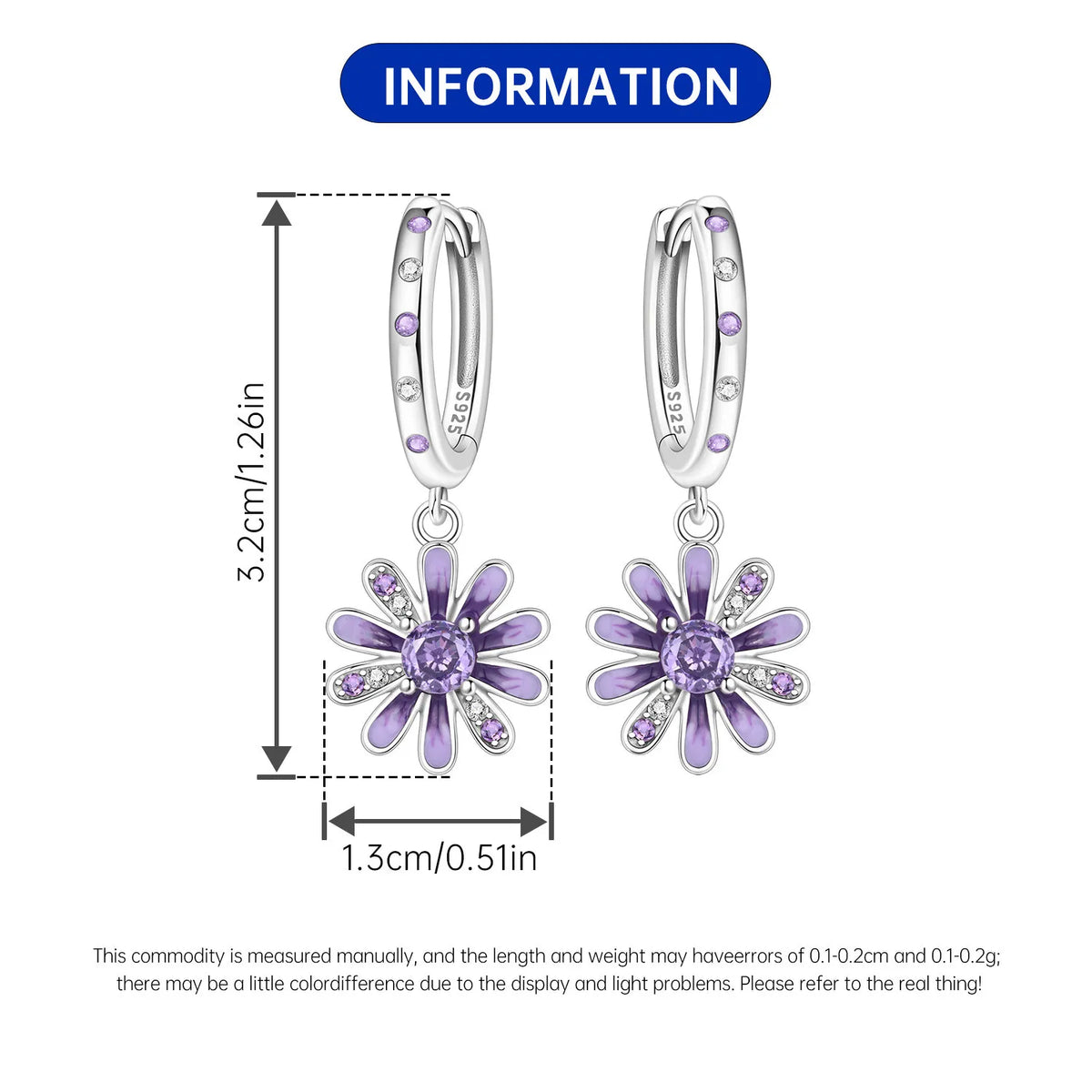 Original 925 Sterling Silver Pink Paw Print Earrings with Zircon, Heart Flower and Leaf Design, Elegant Women's Party Jewelry Gift