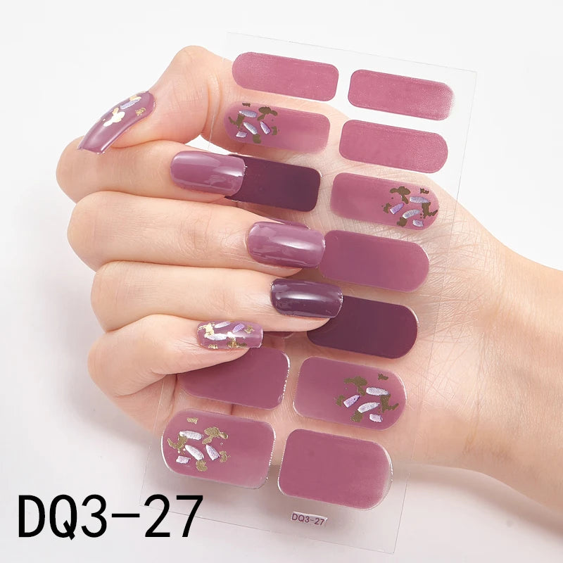 Patterned Nail Stickers - High-Quality Wholesale Nail Strips for Women