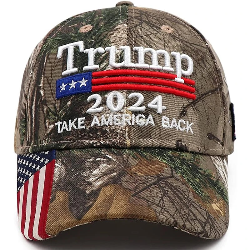 Trump 2024 Make America Great Again Hat – Embroidered Mesh Cap for Republicans