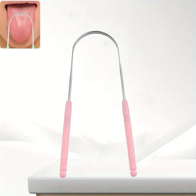 Stainless Steel Tongue Scraper - Oral Hygiene Tool