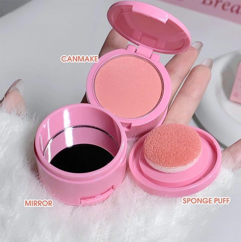 Gege Bear Bang Bang Soft Fog Powder Blusher - Matte Finish for Natural Lift &amp; Tender Makeup