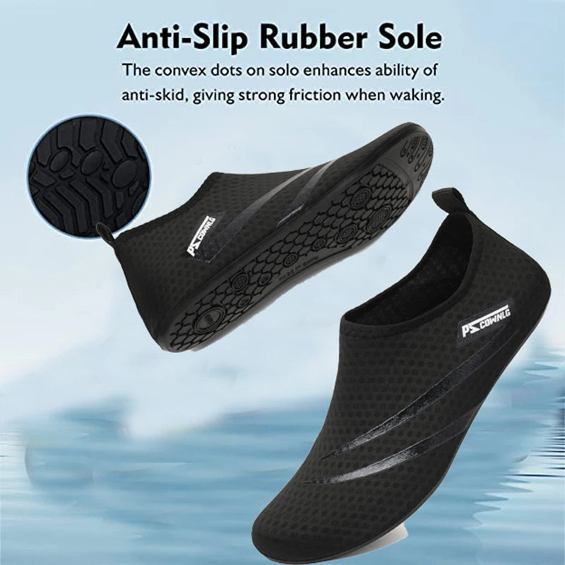 Unisex Non-Slip Aqua Shoes – Water-Resistant Beach &amp; Diving Socks for Men &amp; Women