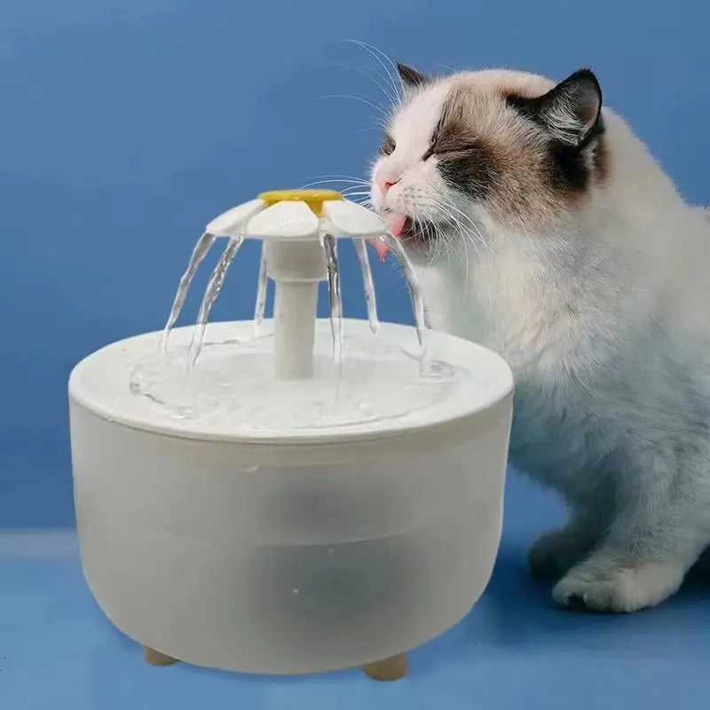 Automatic Pet Water Fountain: USB Electric Filtered Drinker Bowl for Cats, 1200mL