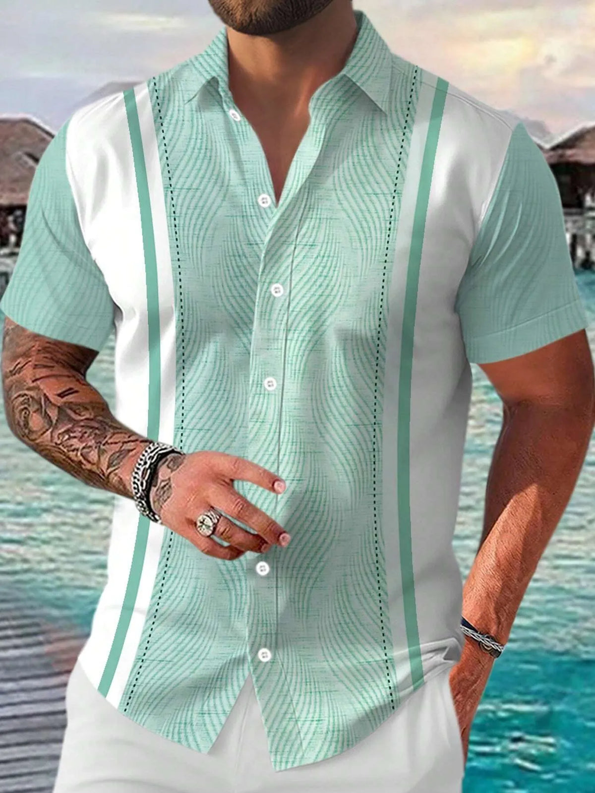 Men's Breathable 3D Print T-Shirt, Lightweight Short Sleeve Summer Tee, Casual Fashion Streetwear