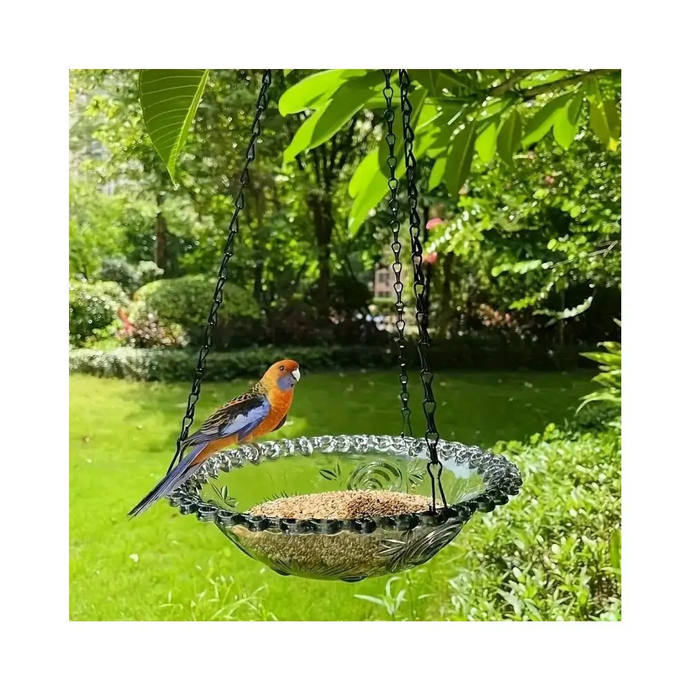 Outdoor Hanging Bird Feeder - Decorative Pendant for Garden and Courtyard