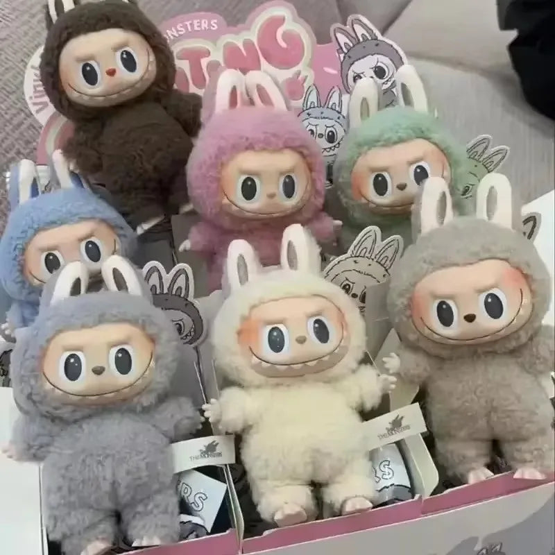 High-Quality Labubu Monster Figures: Cute 1:1 Replica Gift Box Set