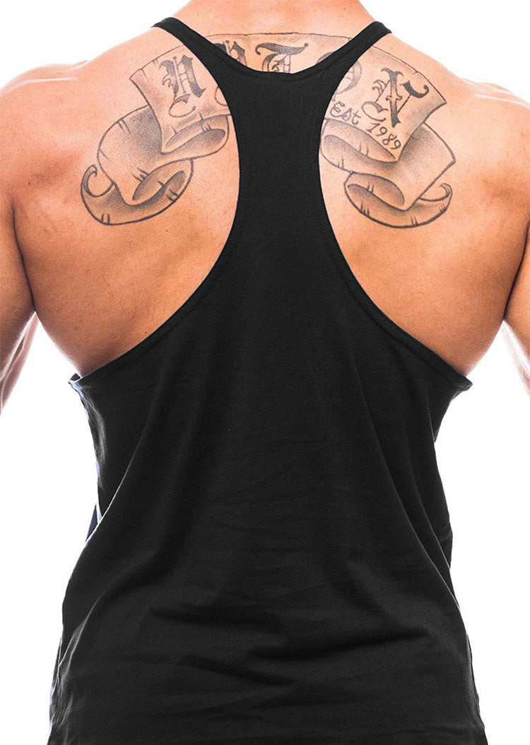 Men&#39;s Fitness Tank Tops – Cotton, Breathable Gym Vests for Bodybuilding, Summer Sleeveless Y-Back Sportswear.