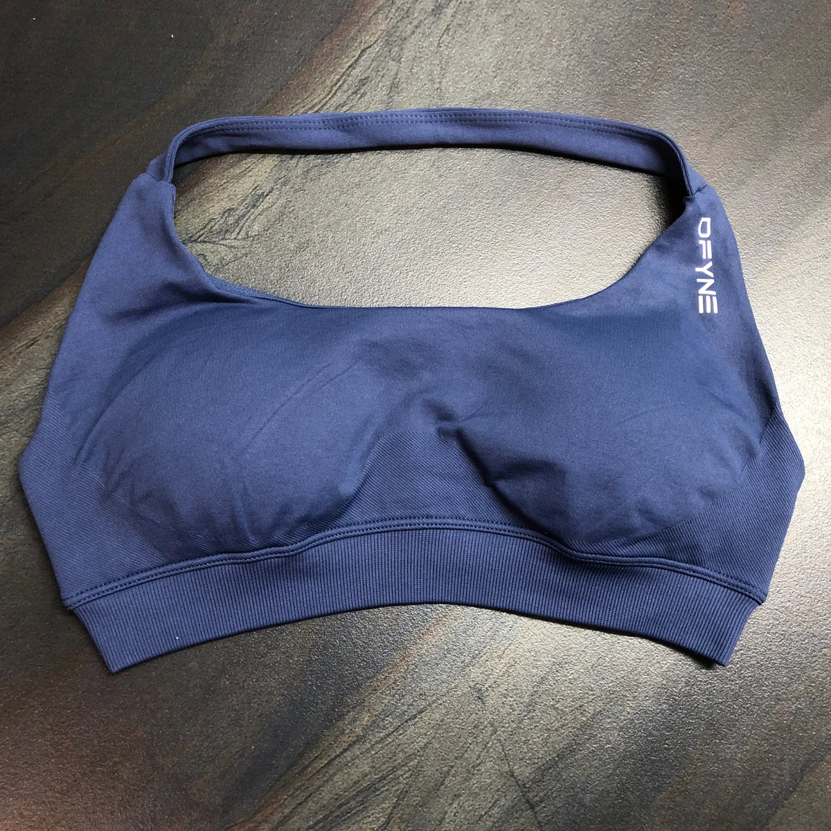 Women&#39;s Impact Sports Bra – Seamless Halter with Open Back, Medium Support