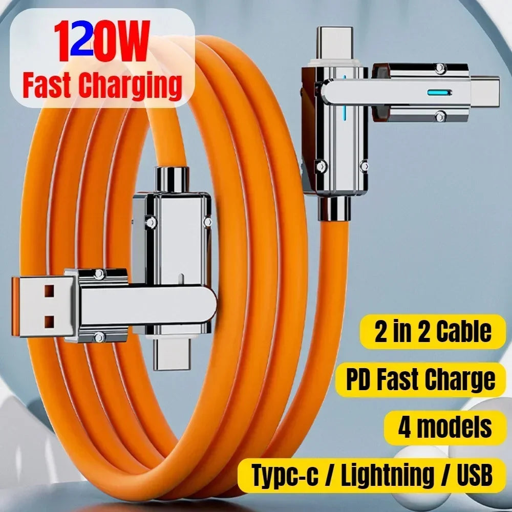 Type C To Type C Fast USB Cable 4 in 1