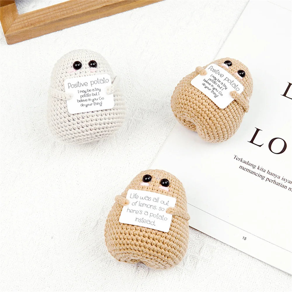 Hand-Woven Potato Doll: Cute Home Decor and Christmas Gift