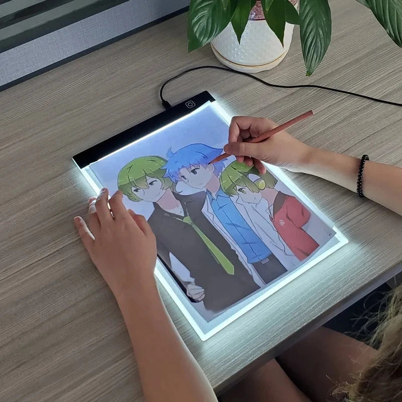 Dimmable LED Drawing Pad: Creative Educational Art Toy for Kids (A3/A4/A5 Sizes)