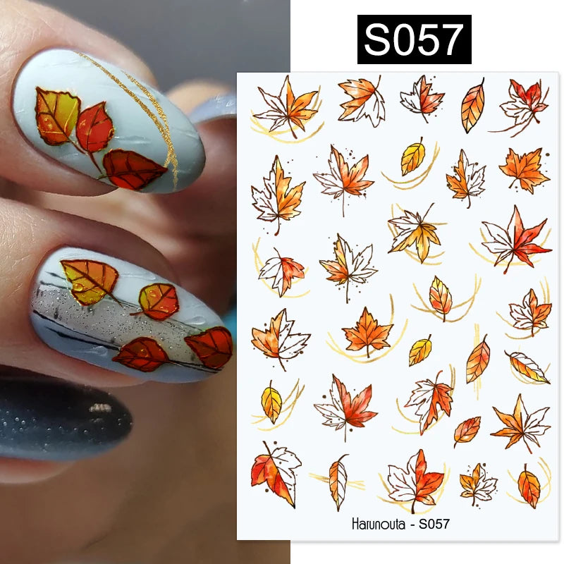 Succulent Plants 3D Nail Sticker - Spring Floral DIY Decoration