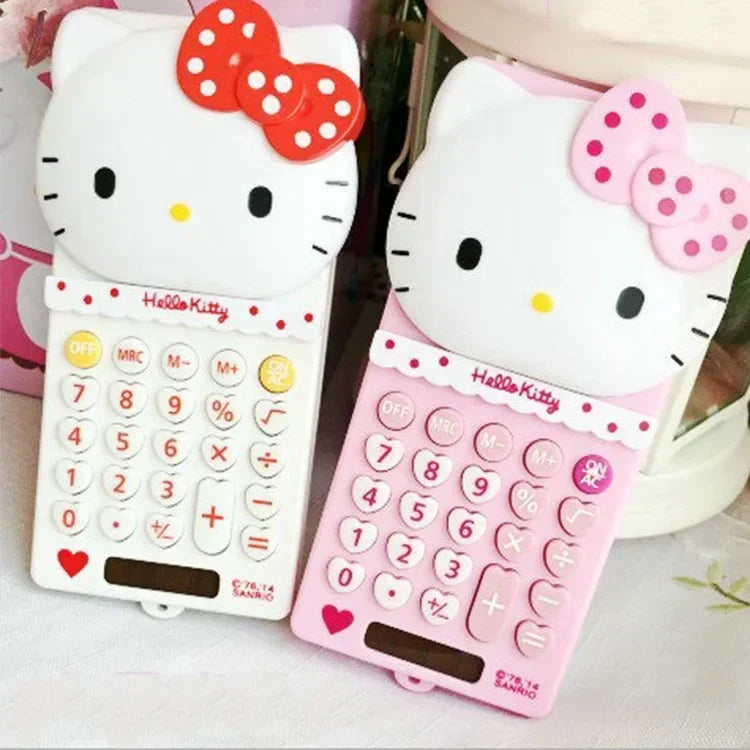 Hello Kitty Cute Electronic Calculator - Desktop Tool for School and Office Use