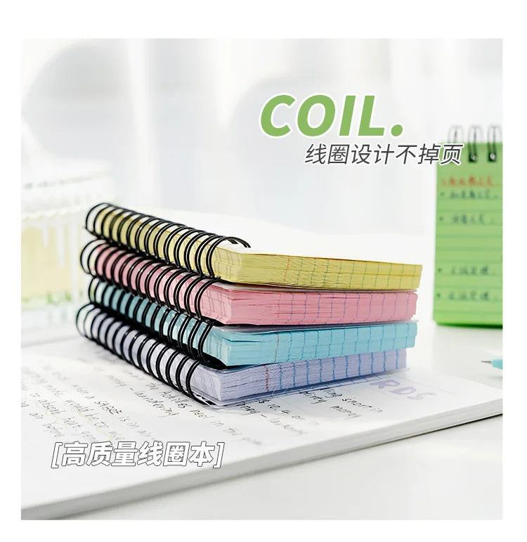 Horizontal Line Tearable Coil Notebook - Cuaderno Journal for Office and Diary