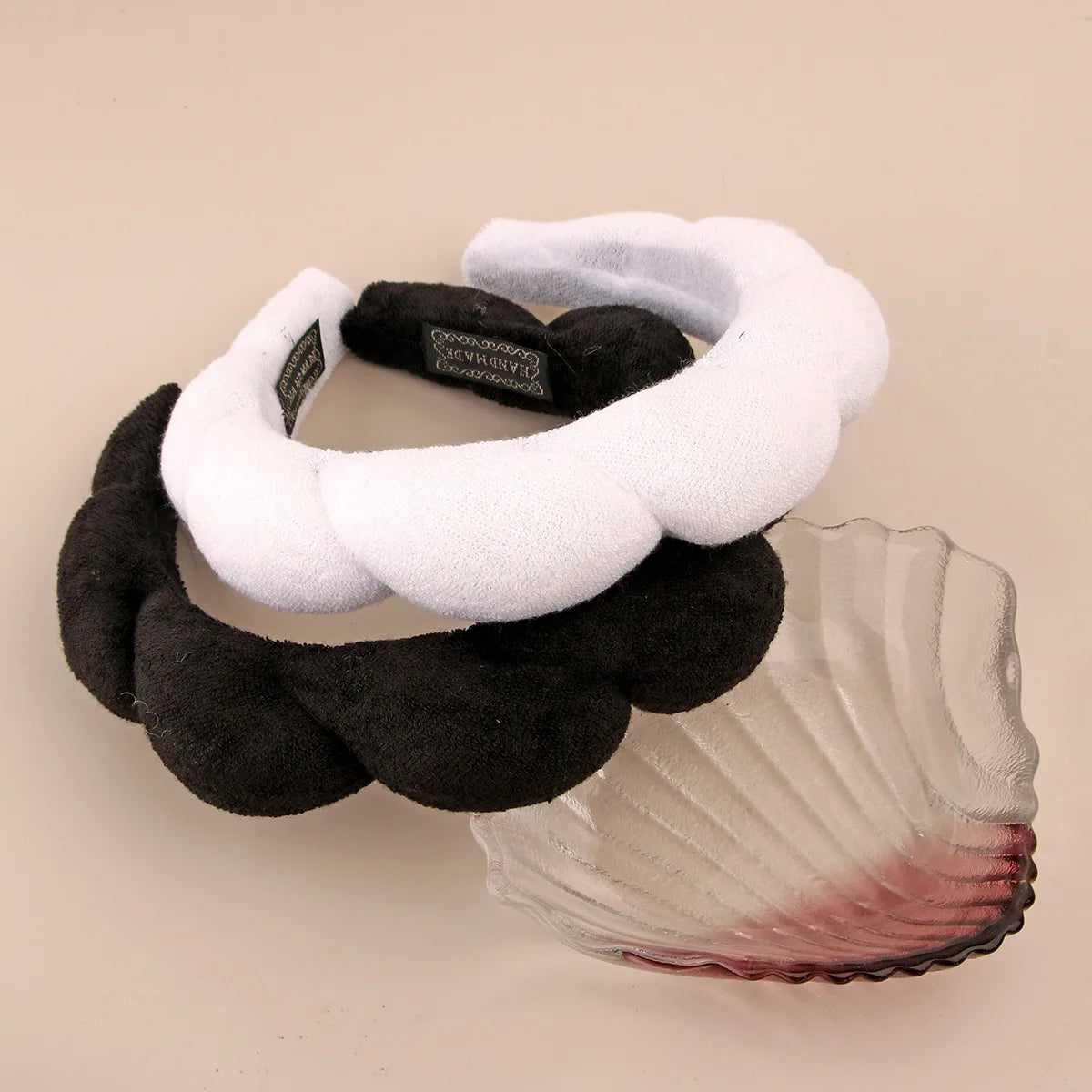 Sponge Spa Headband &amp; Wristband Set - Padded for Skincare &amp; Makeup Removal