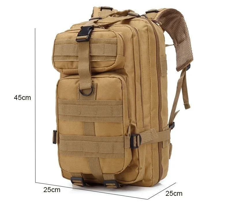 Reliable 30/45L Tactical Backpack for Travel, Hiking, and Outdoor Survival