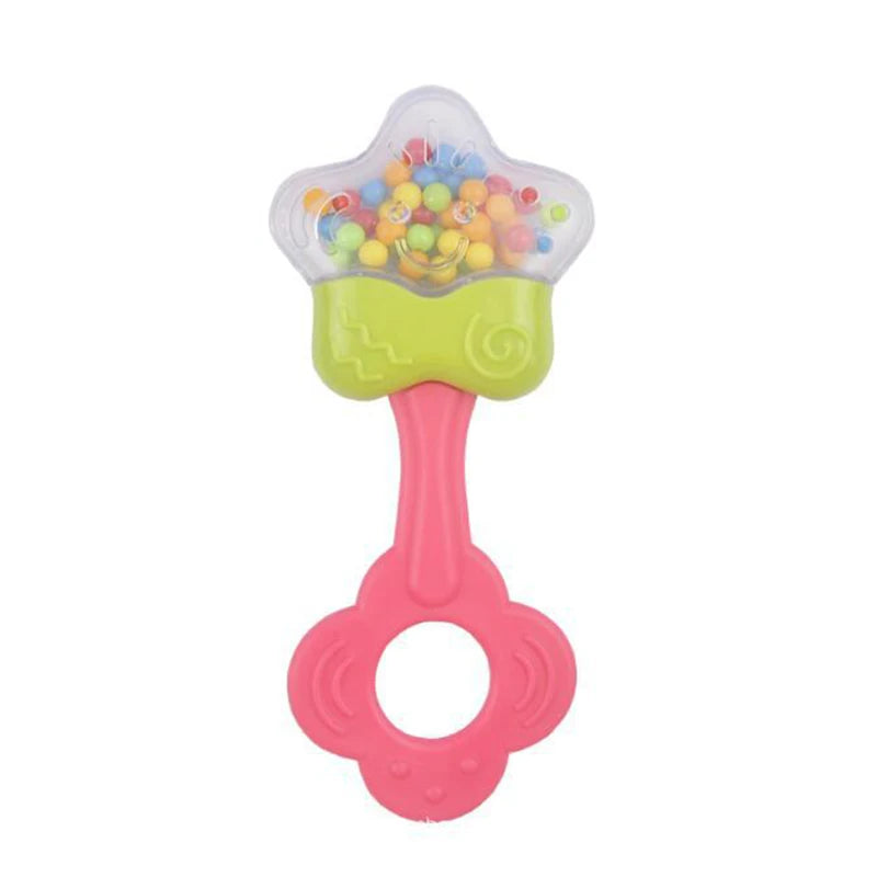 Educational Sensory Teether Rattle Toys for Infants Aged 0-12 Months