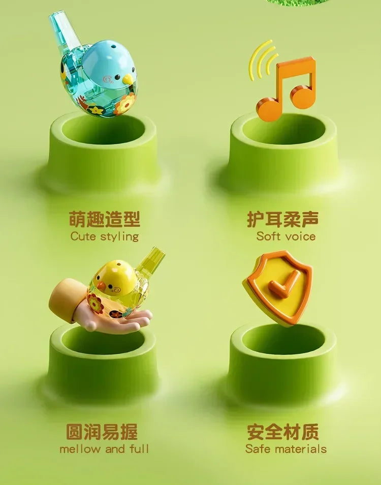 Water Bird Whistle Toy for Infants - Musical Instrument for Babies