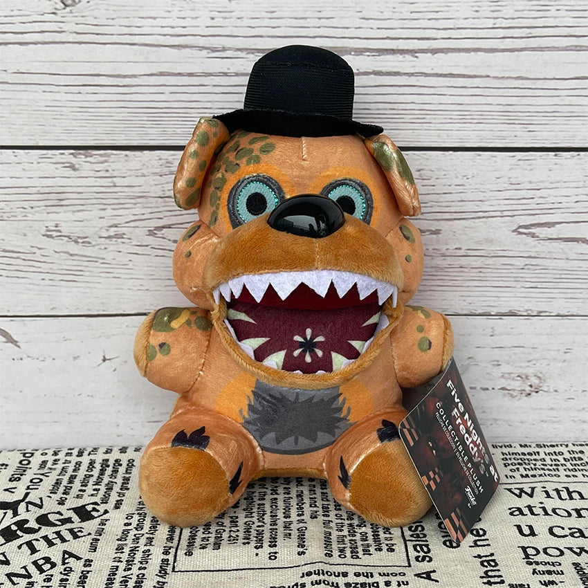 Five Nights at Freddy&#39;s Plush Toys – 18cm Cute Dolls of Bonnie, Foxy, and Freddy, Cartoon Stuffed Toys for Children’s Gifts