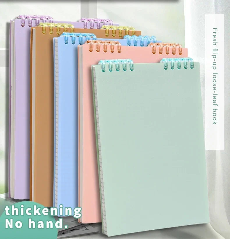 A5 Spiral Binding Notebook - 60 Thick Lined Sheets for School and Office