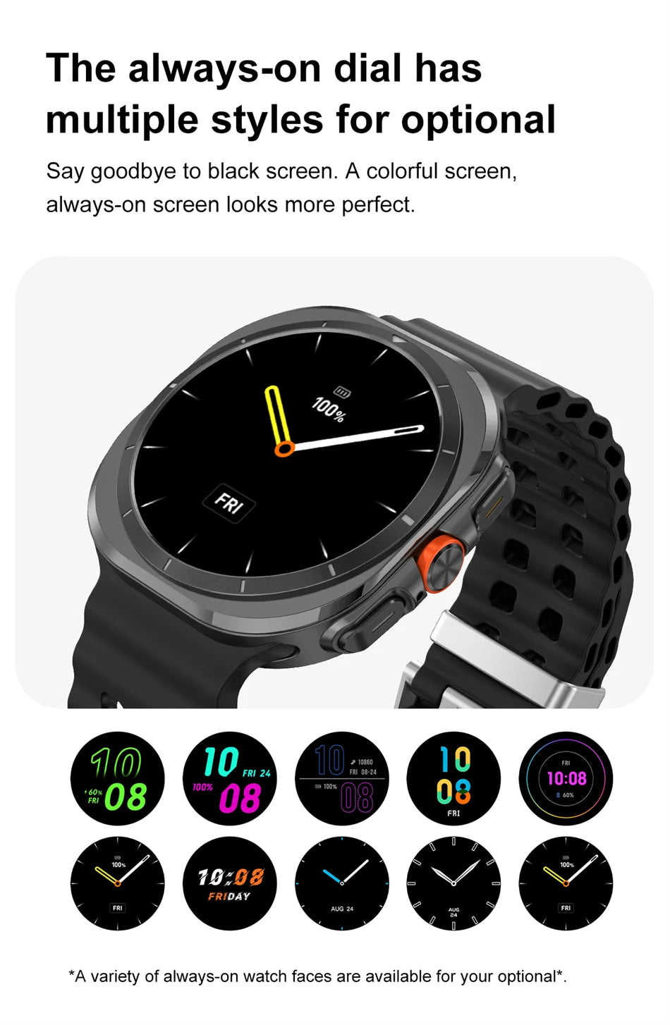Smart Watch 7 Ultra - AMOLED Fitness & Health Tracker