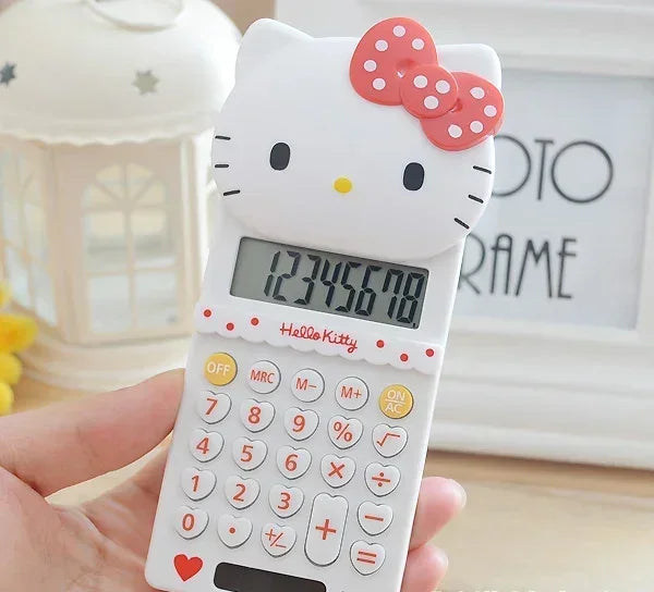 Hello Kitty Cute Electronic Calculator - Desktop Tool for School and Office Use