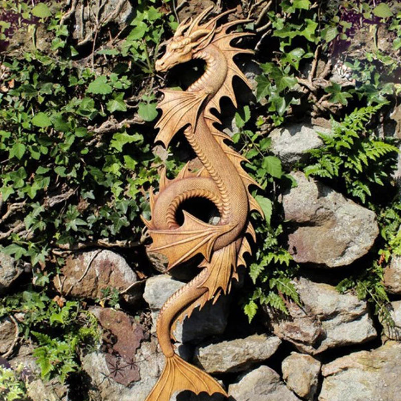 Resin Dragon Statues: Fantasy Animal Sculptures for Garden and Patio Decor