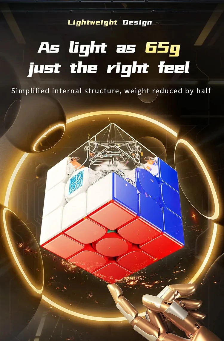 MoYu RS3M V5 3x3 Magnetic Speed Cube: Professional Puzzle Fidget Toy