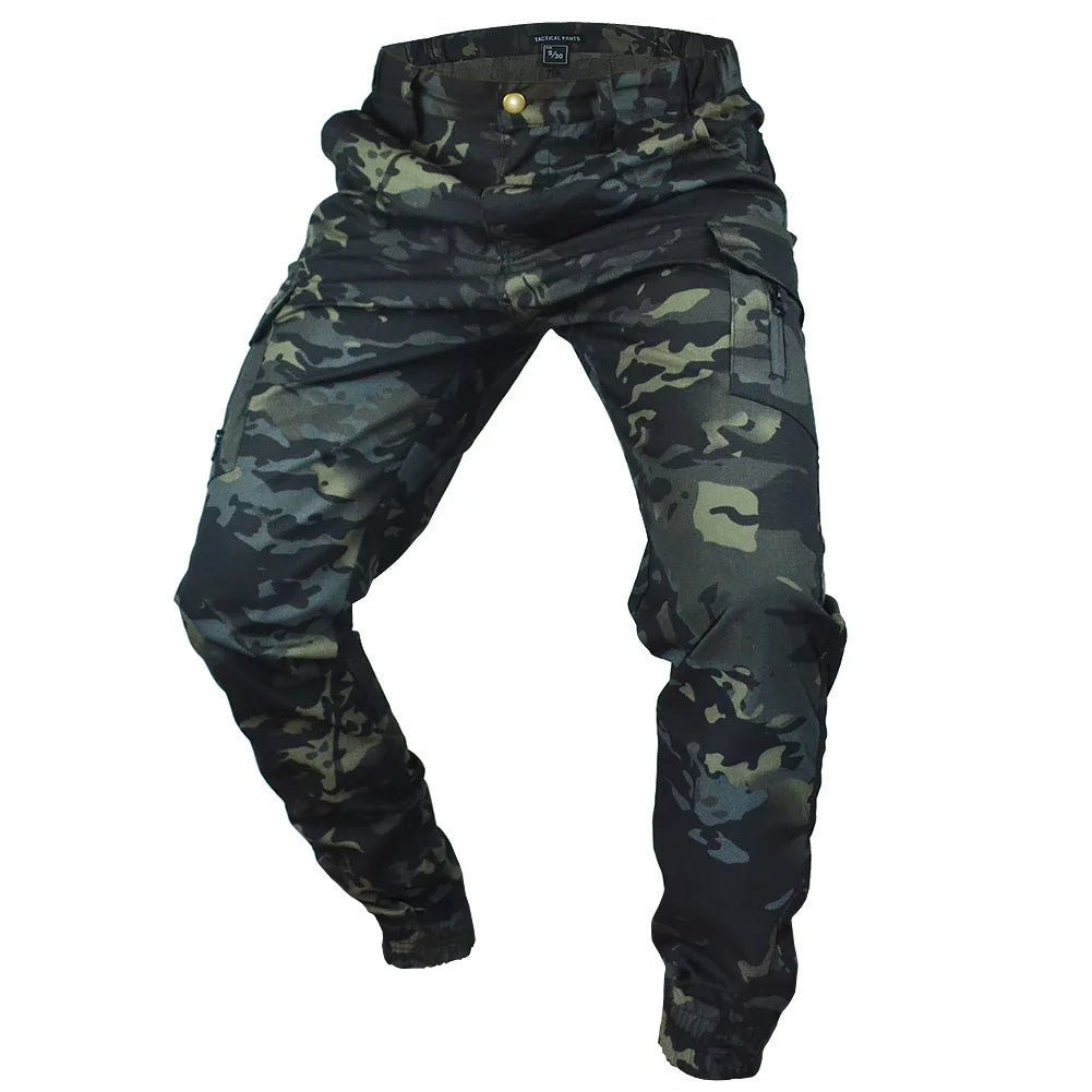 Mege Tactical Camouflage Cargo Joggers - Ripstop Outdoor Hiking Pants