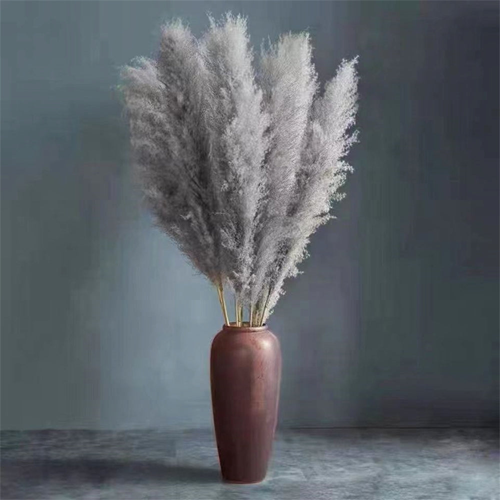 80-120cm Pampas Grass: XXL Fluffy Dried Flowers for Boho Home and Wedding Decor