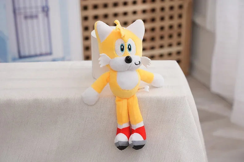 30cm Sonic Plush Toy – Cartoon Hedgehog Amy Rose, Knuckles, and Tails Soft Stuffed Dolls
