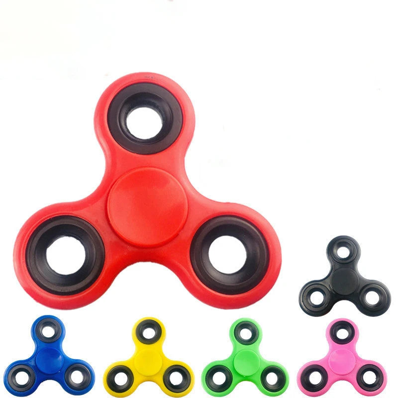 ABS Fidget Spinner EDC Toy – Tri-Spinner for Autism and ADHD, High-Quality Anti-Stress Spinner for Adults and Kids