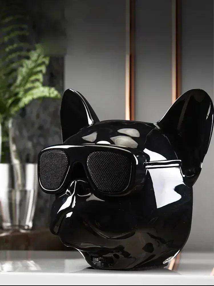 Creative French Bulldog Design Wireless Bluetooth Speaker for Enhanced Bass Sound