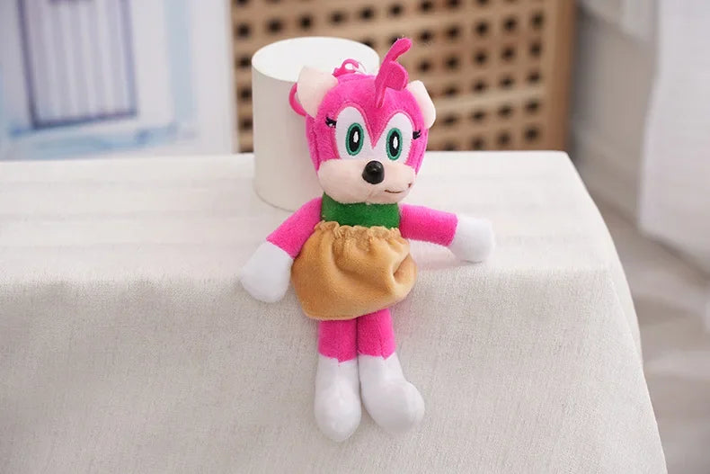 30cm Sonic Plush Toy – Cartoon Hedgehog Amy Rose, Knuckles, and Tails Soft Stuffed Dolls