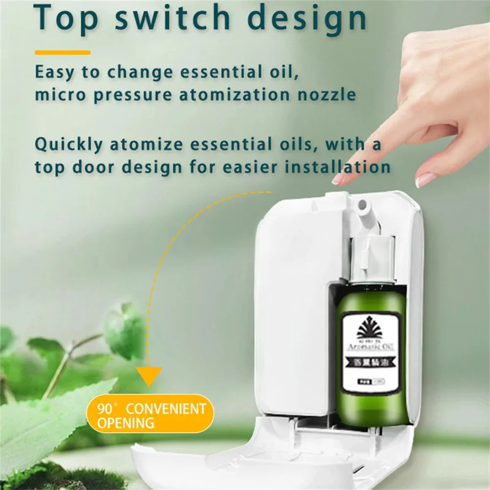 Wall-Mounted Aroma Diffuser - Bluetooth Controlled Essential Oil Diffuser for Home &amp; Hotel, Covers 200m³