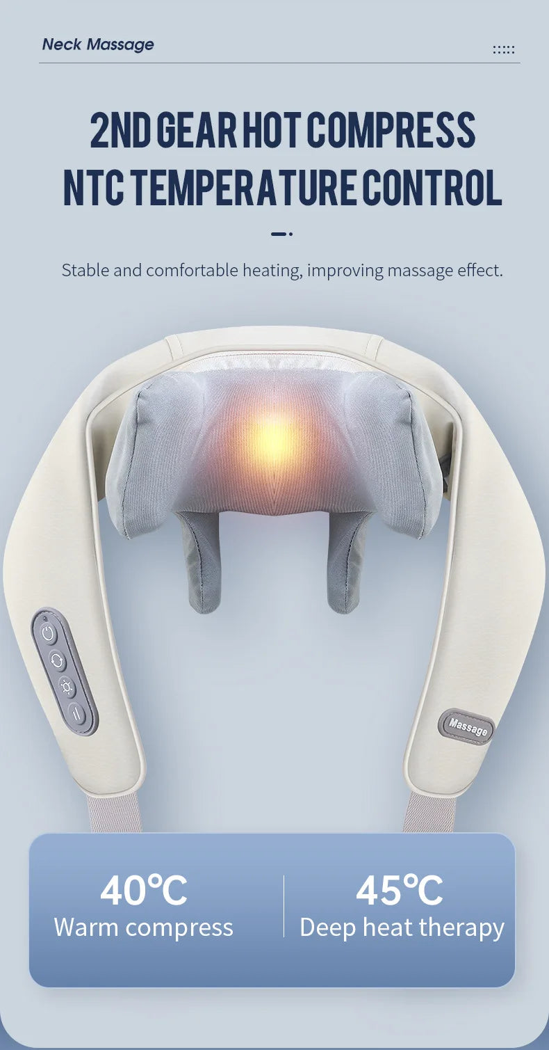 Wireless Neck And Back Massager - Relaxing Trapezius