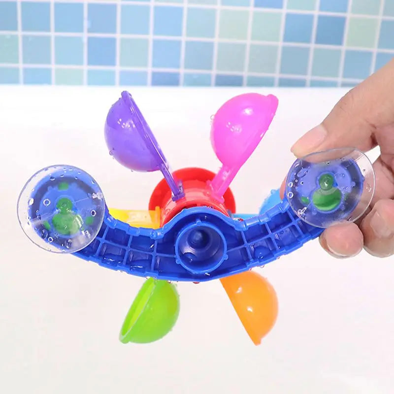 Colorful Waterwheel Bath Toy Set: Fun Shower Sprinkler for Kids&#39; Bathtime