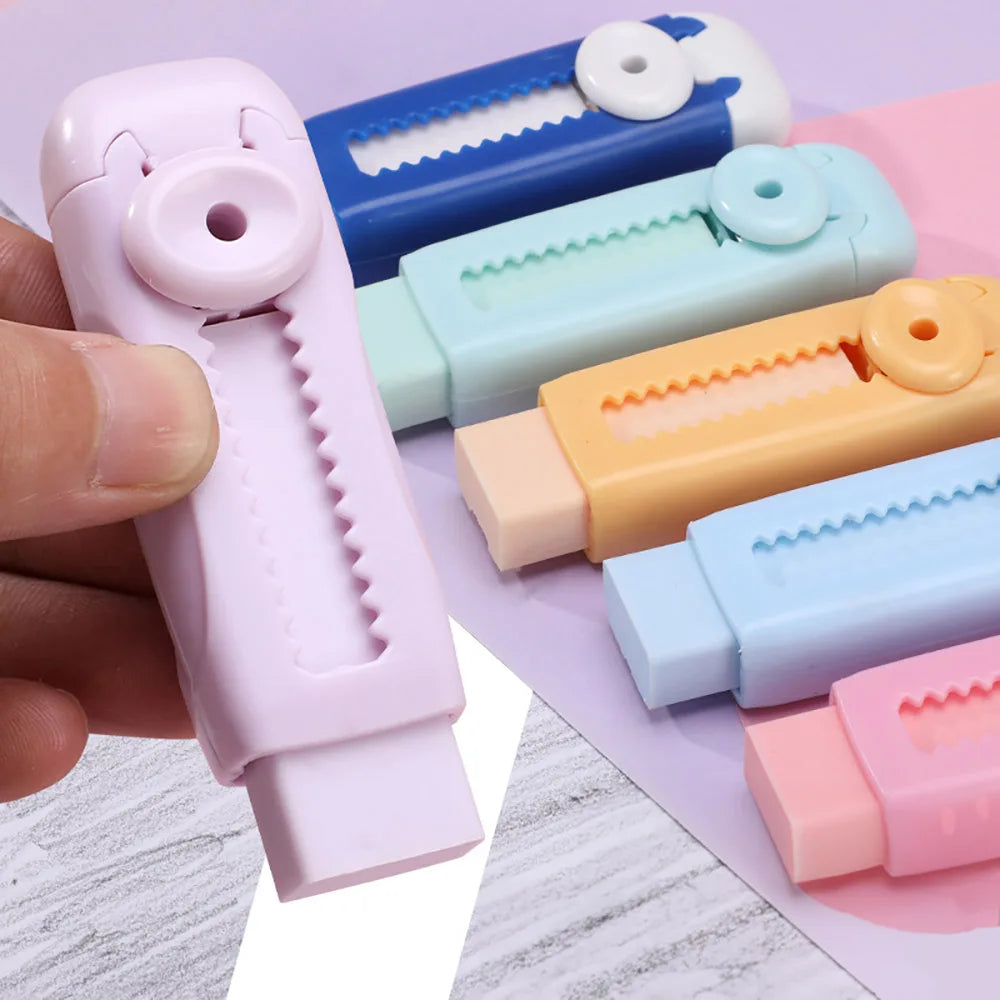 Creative Retractable Push-Pull Eraser for Students - Drawing Correction Stationery