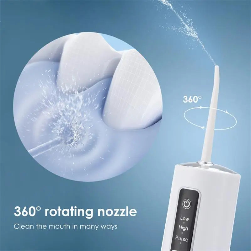 Xiaomi Portable Oral Irrigator - Rechargeable Electric Water Flosser with 4 Nozzles