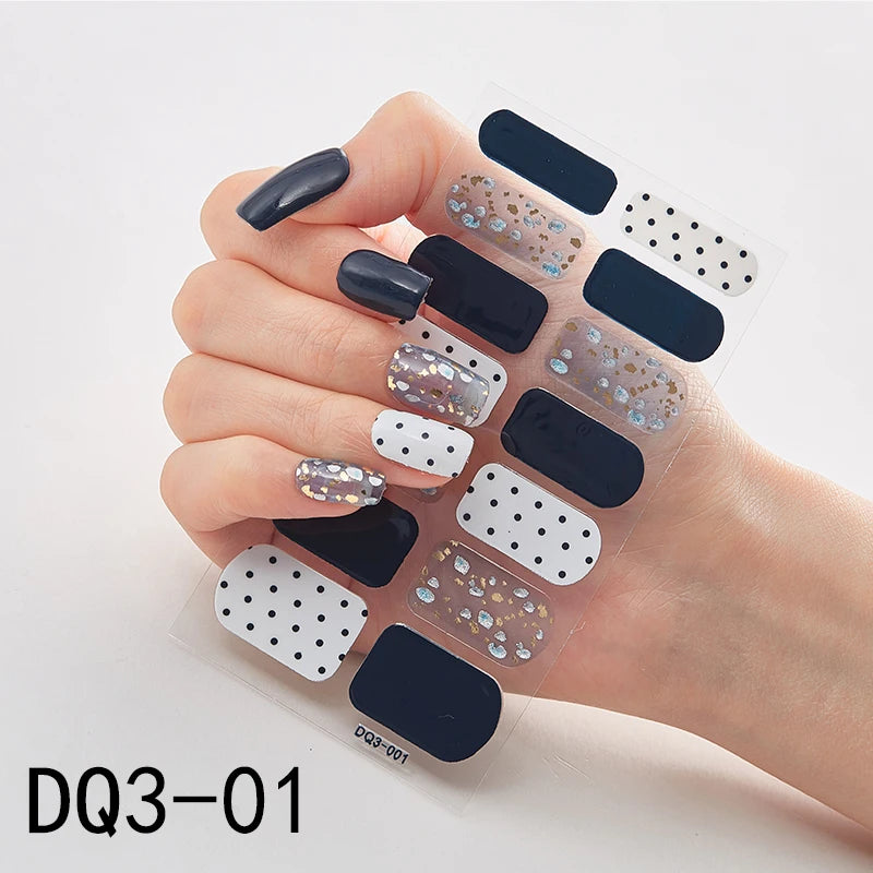 Patterned Nail Stickers - High-Quality Wholesale Nail Strips for Women