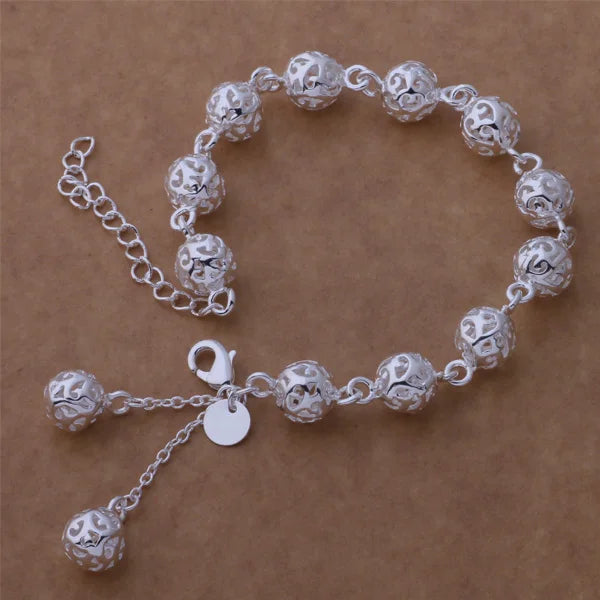 925 Sterling Silver Heart Bracelet for Women and Men, High-Quality Romance Chain Fashion Jewelry for Engagement, Party and Wedding Gift
