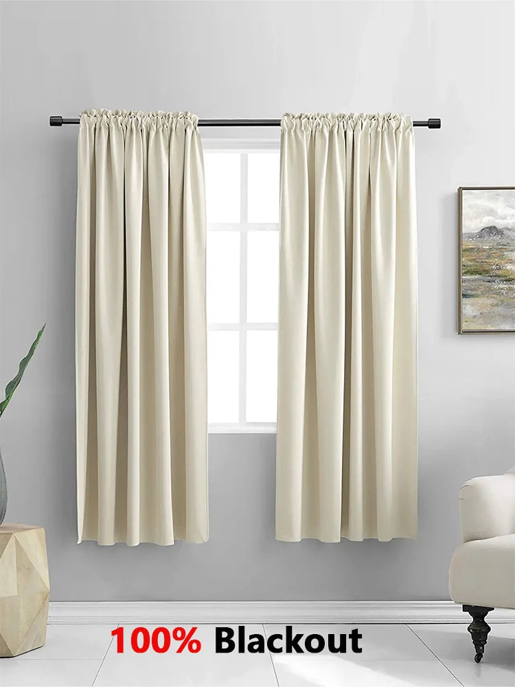 Blackout Curtains: 100% Shading for Living Room and Bedroom