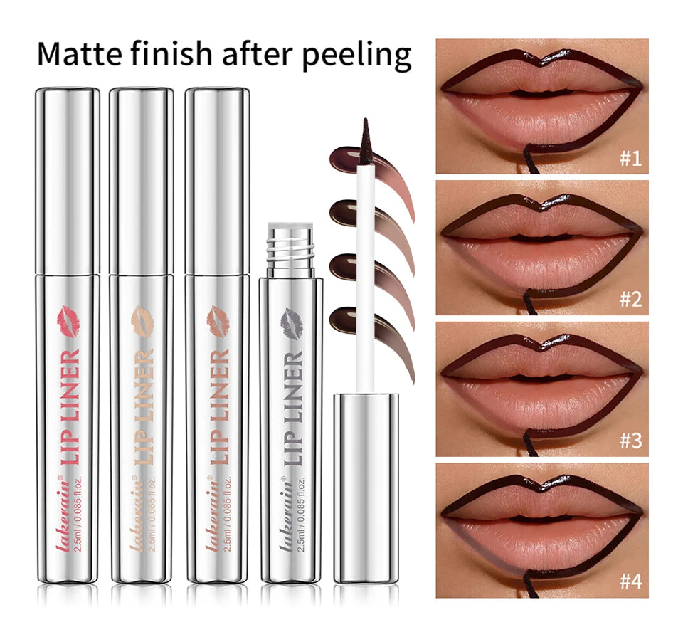 Magic Lip Liner Tattoo Set - Highly Pigmented Matte Peel-Off, Waterproof &amp; Transfer-Proof Lip Stain