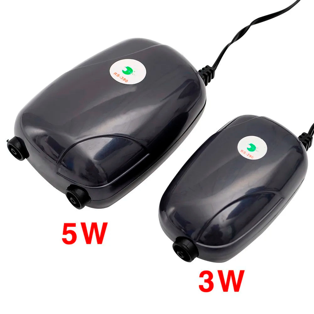 Mini Aquarium Air Pump: 220V Compressor with Single/Double Outlet and Check Valve