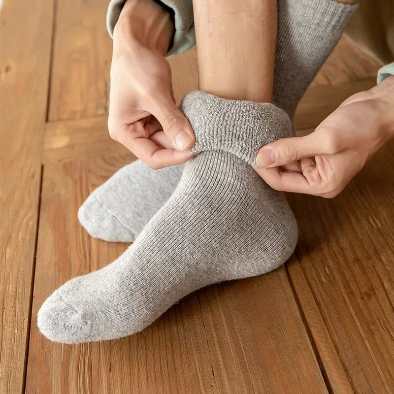 Unisex Wool Socks Thermal Cashmere - Fleece Terry Loop Socks