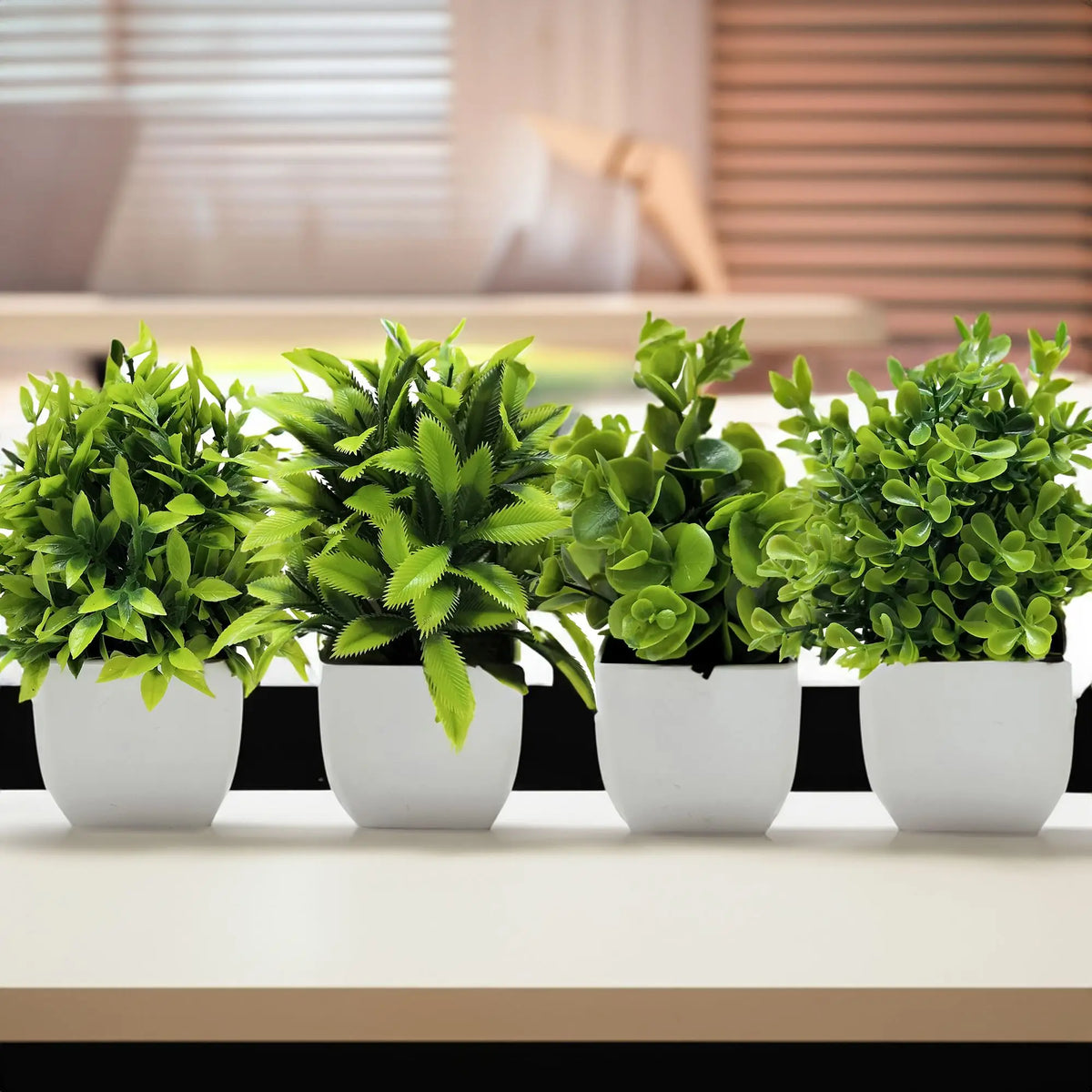 Artificial Plant Tree: Potted Fake Plant for Office and Home Decor