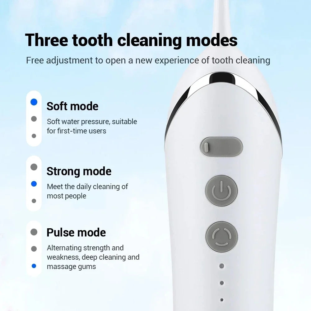 2024 Portable Cordless Electric Water Flosser - Retractable Oral Irrigator for Teeth Cleaning