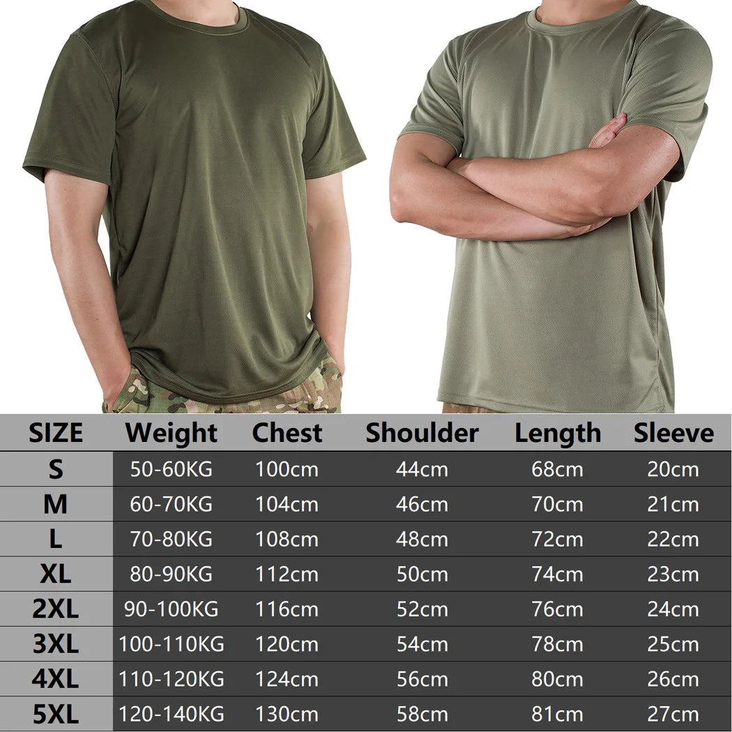 MEGE 3 Pcs/2 Pcs Men Tactical T Shirt Short Sleeve O-neck Quick-Drying gym Running T Shirts Casual Oversized 4XL