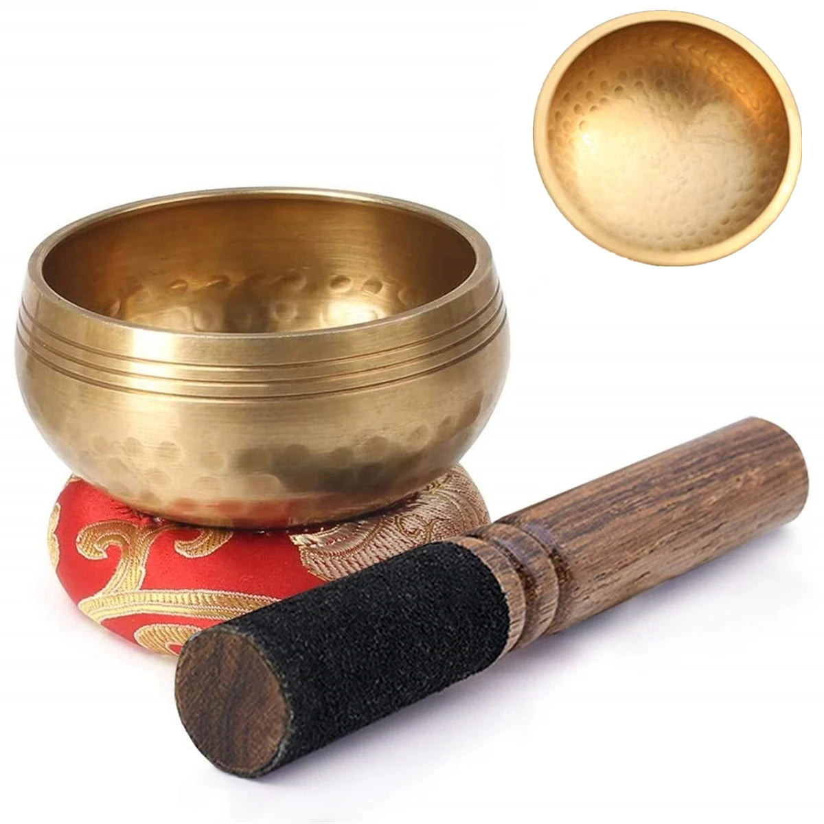 Tibetan Singing Bowl Set – Ideal for Meditation, Yoga, and Stress Relief Gift