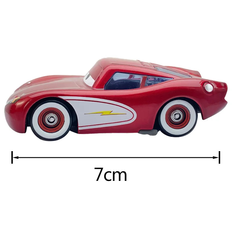 Disney Pixar Cars 2 Lightning McQueen Mini Racing Car – Original 1:3 Dinoco Racers Collection, Diecast Metal Model for Kids&#39; Gifts